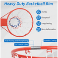 thumbnail image 6 of 18 Inch Basketball Rim Replacement with All-Weather Net & Mounting Hardware - Heavy Duty Metal (19" Outer Diameter)  CY, 6 of 8