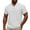 White, variant on Men's Casual Short Sleeve Button Down Shirt Summer Breathable Comfortable Pure Color No Collar Top for Spring and Daily Wear