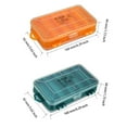 thumbnail image 6 of Double Sided Storage Box Screws Fishing Lure Hooks Nuts Tackle Case Grids Organizer Portable Household Container Reusable Green, 6 of 10