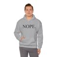 thumbnail image 5 of Nope. Funny Sarcastic Adult’s Unisex Cotton Pullover Sweatshirt Hoodie, 5 of 5