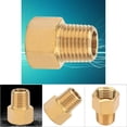 thumbnail image 4 of Adaptador de tubería de Latón Adaptador Agua de de Aceite de Gas, 1/4 BSPT Macho A 3/8 NPT Femenino, Hecho de Latón de, 4 of 7