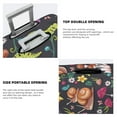 thumbnail image 5 of Easygdp Mushrooms Snails Butterflies Double-Sided Printed Elastic Suitcase Protective Cover,Invisible Zipper, Business Trip Luggage Cases,Washable And Resistant To Falling -Medium, 5 of 9