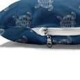 thumbnail image 4 of Tribal Pet Bed, Australian Aboriginal Underwater Folk Motif with Sea Turtles on Circles, Resistant Pad for Dogs and Cats Cushion with Removable Cover, 24" x 39", Night Blue and White, by Ambesonne, 4 of 4
