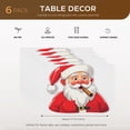 thumbnail image 2 of Christmas Decor Placemats Deco for Coffee Table 6PCS 17.7x13inch, Christmas-featured Fade-Resistant Indoor Door Mat Cute Durable Christmas Front Porch Decor, 2 of 5