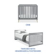 Delta Children Essex Convertible Mini Baby Crib with 2.75Inch Mattress