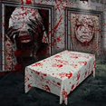 thumbnail image 4 of Mantel de Halloween | Mantel de mano ensangrentada de Halloween | Mantel de fiesta de terror de Halloween | Mantel con estampado sangriento novedoso, 4 of 4