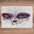 thumbnail image 5 of Ambesonne Sugar Skull Jigsaw Puzzle Durable Cardboard, Spooky Big Eyes, 1000 pcs, Multicolor, 5 of 5