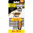thumbnail image 1 of BIC Flex 5 - Maquinillas de afeitar híbridas desechables para hombres, maquinilla de afeitar sensible para un afeitado suave y cerrado, 1 mango y 7 cartuchos con 5 cuchillas, 1 of 7