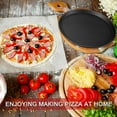 thumbnail image 4 of Trjgtas 13 Inch Pizza Pan Hard Coating Microwave Commercial Grade Kitchen Baking Tray Round Cake Baking Pans, 4 of 10