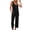 Black, variant on Staron Summer Jumpsuits for Women Casual Strap Sleeveless Loose Solid Jumpsuit, Gray M