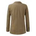 thumbnail image 2 of Vedolay Casual Tops for Women Suit Jackets for Women Casual Open Front Long Sleeve Work Office Lapel Button Blazer Jackets,Khaki M, 2 of 5