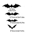 thumbnail image 3 of Wall 120 Piece 3D Black Bat Halloween Decorations for Indoor Home Party, 3 of 8