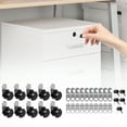 thumbnail image 2 of AEVXKHI 10PCS Cabinet Cam Lock with 20 Keys, 16/30 mm Zinc Alloy RV Drawer Cam Lock Keyed Alike Replacement for Cabinet Door, 2 of 11