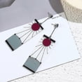 thumbnail image 4 of 925 Sterling Silver Tanjiro Earrings,anime Demon Slayer Cosplay Tanjiro Black Earrings Ear Clip Kimetsu No Yaiba Hanafuda Halloween For Men Women Earr, 4 of 5