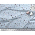 thumbnail image 3 of Soimoi Blue Cotton Cambric Fabric Dot & Buds Floral Decor Fabric Printed Yard 42 Inch Wide, 3 of 3