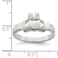 thumbnail image 2 of 925 Sterling Silver Claddagh Ring Celtic, 2 of 6