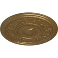 thumbnail image 3 of Ekena Millwork 16 1/8"OD x 3/4"P Tyrone Ceiling Medallion (Fits Canopies up to 6 3/4"), Hand-Painted Pale Gold, 3 of 6