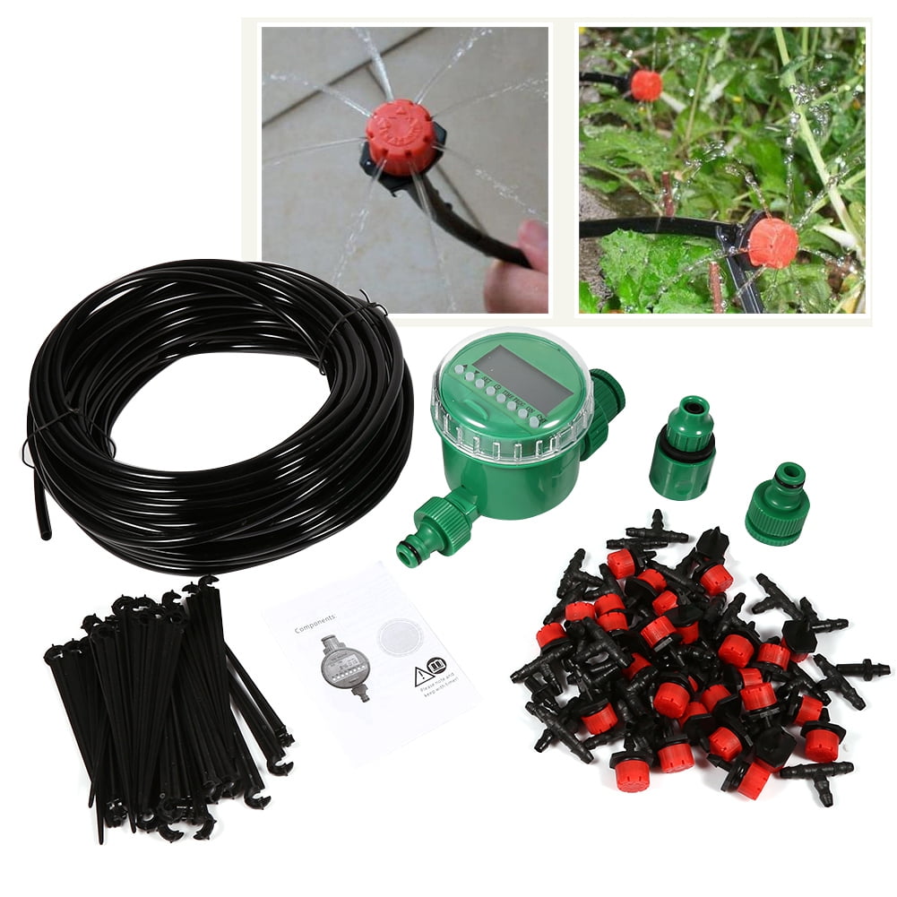 150FT Automatic Micro Drip Irrigation System Plant Self Watering Garden Hose Kit 