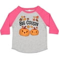 thumbnail image 3 of Inktastic Big Cousin Pumpkins with Fall Leaves Boys or Girls Toddler T-Shirt, 3 of 5
