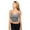 Charcoal, variant on Women's V Neck Sleeveless Lace Rib Seamless Cami Tank Top T1392 - Charcoal - Medium