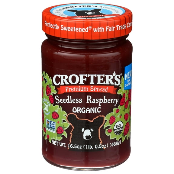 Crofters Organic Raspberry Conserve, 16.5 Ounce -- 6 per case.