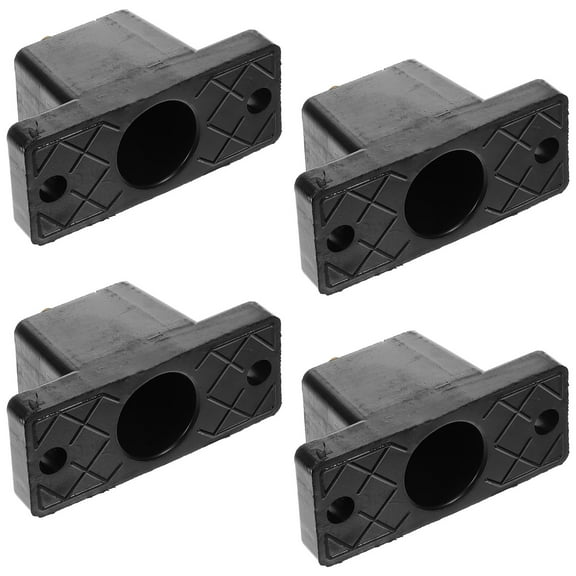 NICEXMAS 4-Pack Black Rubber Noise Reduction Pads for Air Conditioner Outdoor Unit Anti- Mat