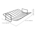 thumbnail image 2 of Hemoton Rib And Chicken Rack For Outdoor Bbq Roaster Rack Replacement Rack For Smoking Meat Steak Resting Rack Resting Rack For Cooking, 2 of 8