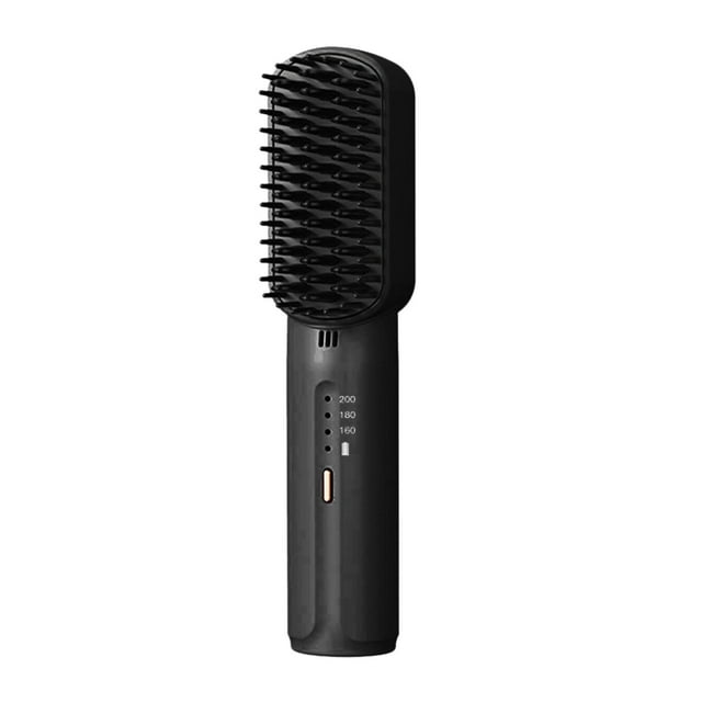 Hair Straightener Styling Comb Hair Straightening Iron Hair Styling for Home Black