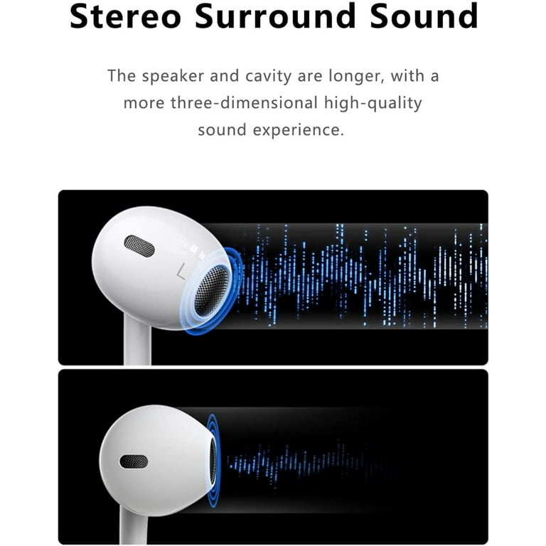 ZOUYUE Noise Cancelling In Ear Earphones, White - Walmart.com