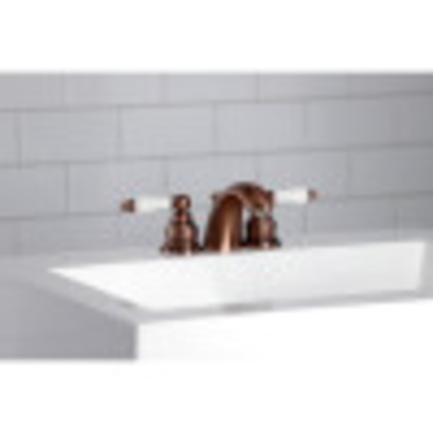 Kingston Brass KB956PL Victorian Mini-Widespread Bathroom Faucet, Antique Copper