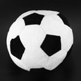 thumbnail image 2 of 7.87 x 7.87 in Black and White Plush Fabric & Pp Cotton Filler Decorative Pillow, 2 of 8