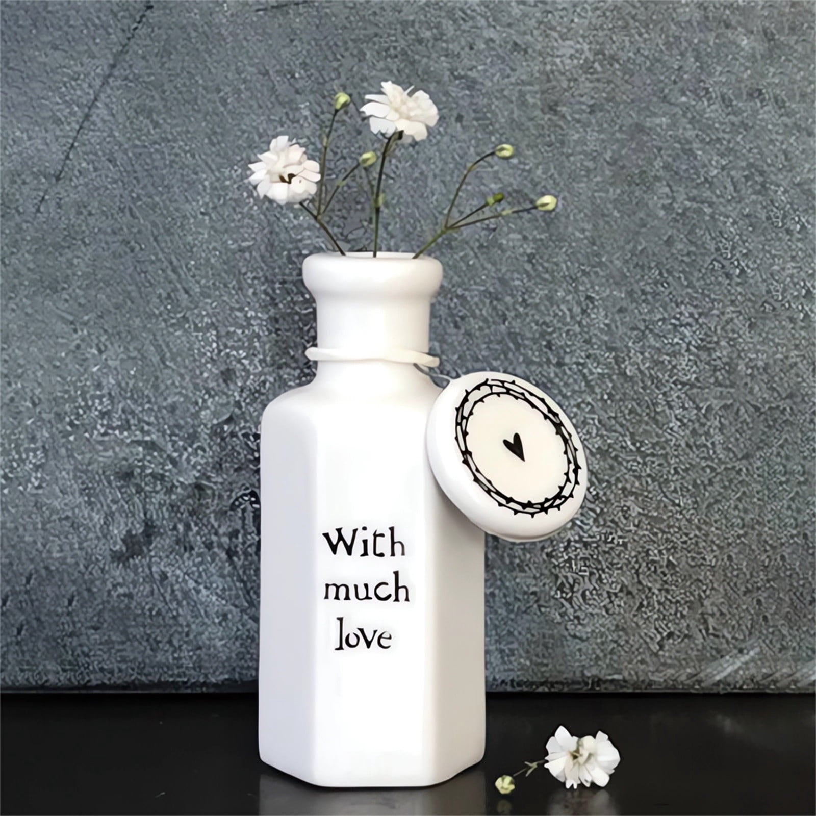 TIMIFIS Hexagonale Mini Bouteille en Porcelaine Décoration Maison