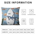 thumbnail image 5 of COMIO  Shark Surfboard Pillow Covers, Fall Pillow Cover Cushion Case for Bed Couch Sofa Holiday Farmhouse Decorative, Square., 5 of 5
