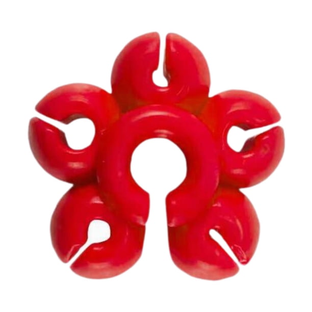 Coda de pesca Bola fija suministros de pesca Reutilizable Proteger de caña de pescar tapón Rojo