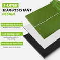 thumbnail image 5 of Jacgood 5x4FT Professional Dual-Turf Golf Hitting Mat with Ball Tray & 10mm Shock-Absorbing EVA Base for Indoor/Outdoor Practice and Golf Simulators, 5 of 8