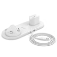 thumbnail image 3 of PRAETER 3 In 1 Multifunctional Charging Dock Charger Stand for Apple Watch Series/Air Pods IPhone Station, White, 3 of 5