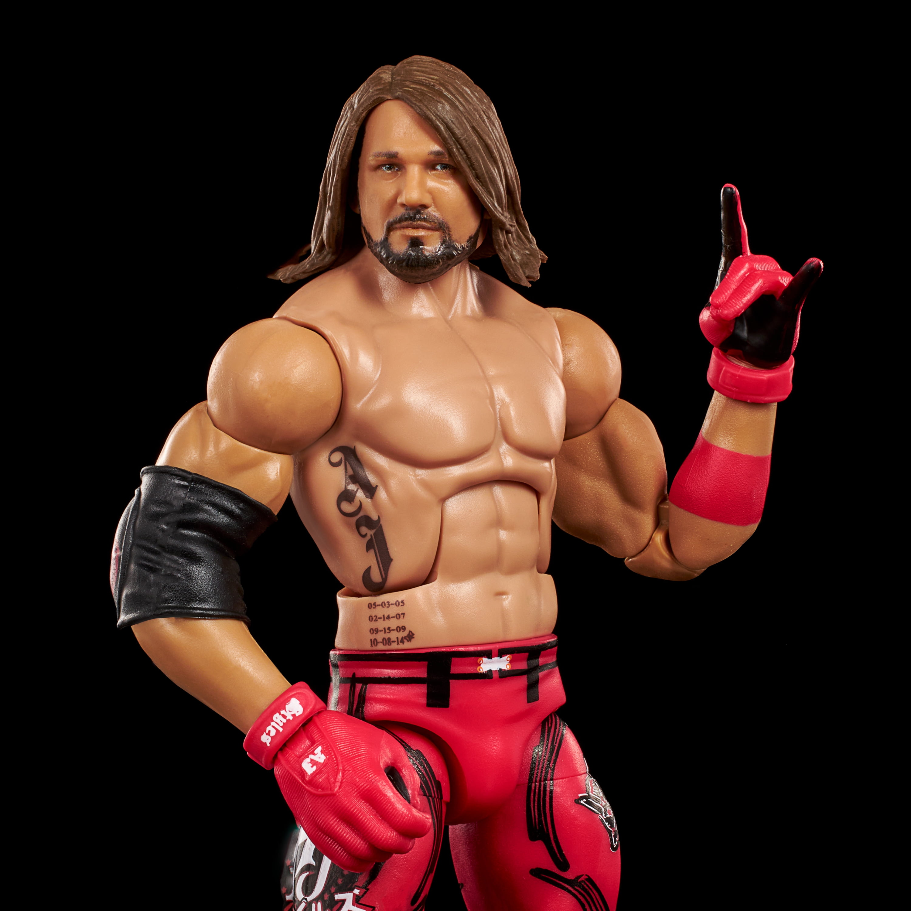 WWE Elite Collection AJ Styles Action Figure, Deluxe Articulation