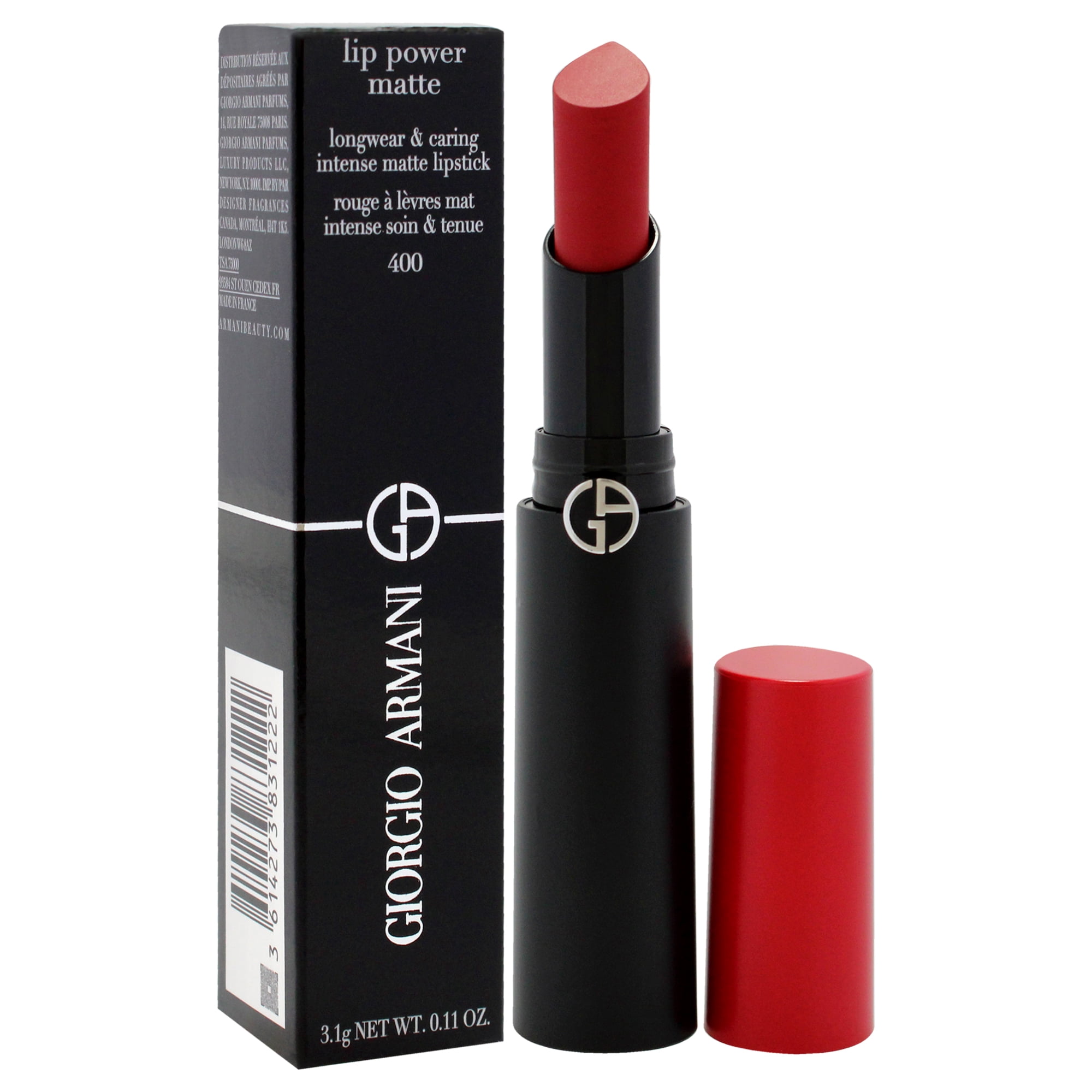 Giorgio Armani Lip Power Matte Longwear Lipstick - 400 Four Hundred , 0.11 oz Lipstick