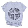 thumbnail image 3 of YUEHUA Easter Shirts for Women He is Risen T-Shirt Christian Easter Short Sleeve Easter Gift Bible Verse Tee Tops, 3 of 3