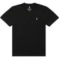 thumbnail image 3 of Psycho Bunny Classic V-Neck Black Men's Tee Shirt B6U100ARPC-BLK, 3 of 9