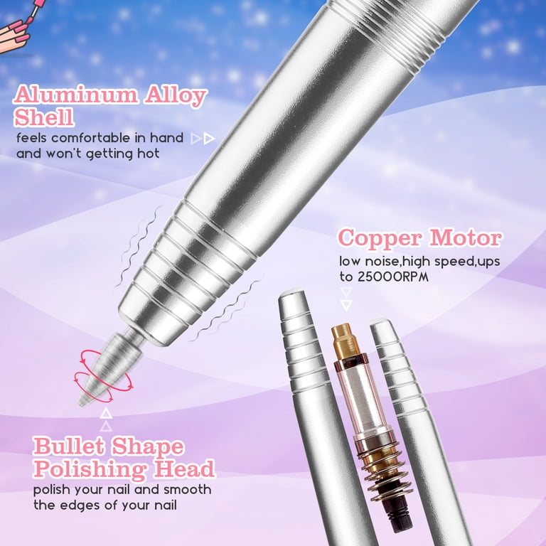 Portable Nail Drill Set, Nail Drill Machine Professional 2200