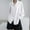 White, variant on Babysbule Women's Casual Long Sleeve Tops Loose Casual Shirt Solid Color Long Sleeve Lapel Blouses/T-Shirts