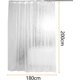 thumbnail image 2 of Cortina de Ducha Antimoho 180 x 200 cm, Cortinas de Ducha Lavables EVA Semitransparentes 3D con 12 Ganchos, Impermeable Antibacteriano de Secado rápido, para bañera, baño JM MX-0136511FYD, 2 of 4