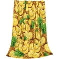 thumbnail image 4 of for Pineapple Throw Blanket Soft Flannel Fleece Pineapple Blanket Queen Size Blankets for Bedroom Living Rooms Sofa Couch 50"x40", 4 of 5