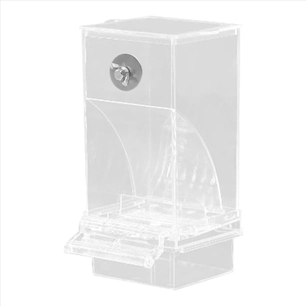 Comederos Transparentes para PáJaros, Comedero AutomáTico para Loros, Bebedero, Contenedor de Comida y Semillas, Jaula para Periquitos PequeñOs y Medianos