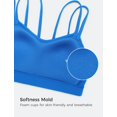 thumbnail image 3 of Sostén CRZ YOGA Butterluxe Deportivo sin Aros con Escote en V Azul XL, 3 of 5