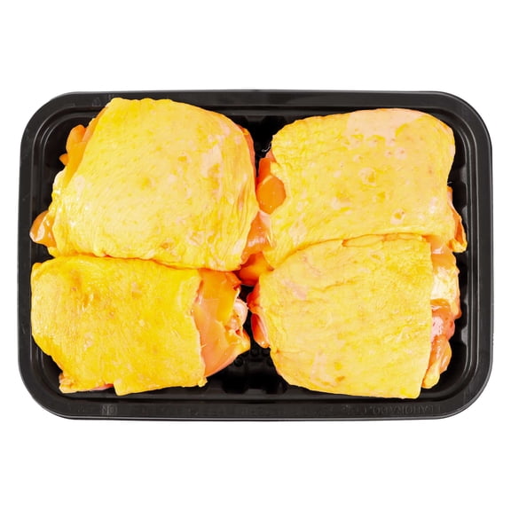 Muslo de pollo por kg peso por charola 600 g 3 a 4 piezas