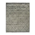 thumbnail image 2 of EORC Gray Hand Knotted Wool Traditional Modern Moroccan Rug, 6' x 9'-Color:Gray,Material:Wool, 2 of 5