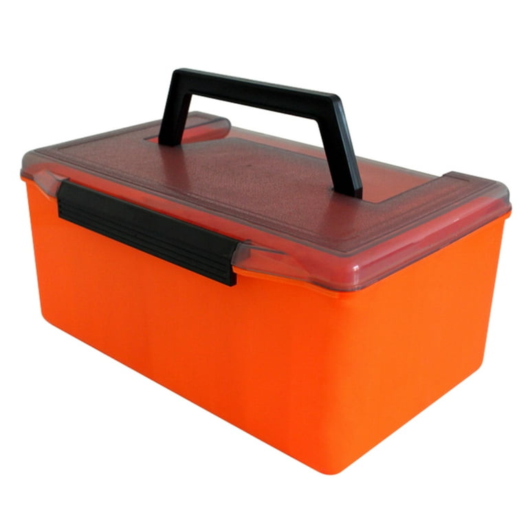 Shrimp Storage Box 52 Compartments Fishing Tackle Box Built in Drainage  Holes Fishing Gear Box Large Capacity for Angling Lovers