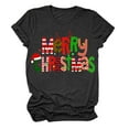 thumbnail image 3 of Weikingp T Shirts For Women Clearance,Christmas Shirts For Women Merry And Christmas Shirt Xmas Tree Graphic Holiday T Shirt Tops Crew Neck Womens Tops Sky Blue 2Xl, 3 of 3